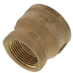 BLUEFIN 1 1/4 IN X 1 IN BRASS REDUCER COUPLING
