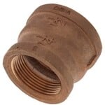BLUEFIN 1 1/2 IN X 1 1/4 IN BRASS REDUCER COUPLING
