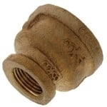 BLUEFIN 3/4 IN X 3/8 IN BRASS REDUCER COUPLING