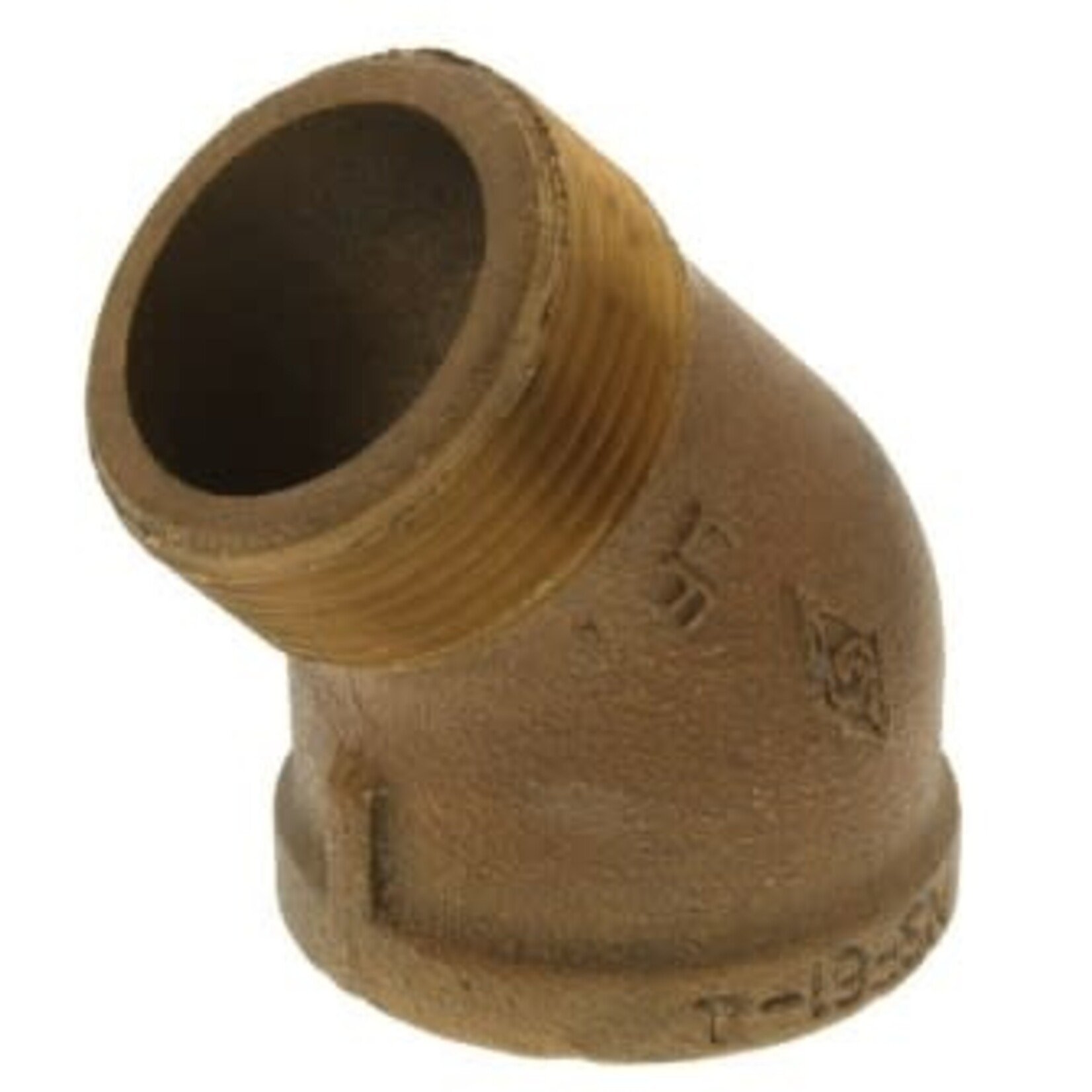 EVERFLOW 2 1/2 IN BRASS STREET 45 DEGREE ELBOW