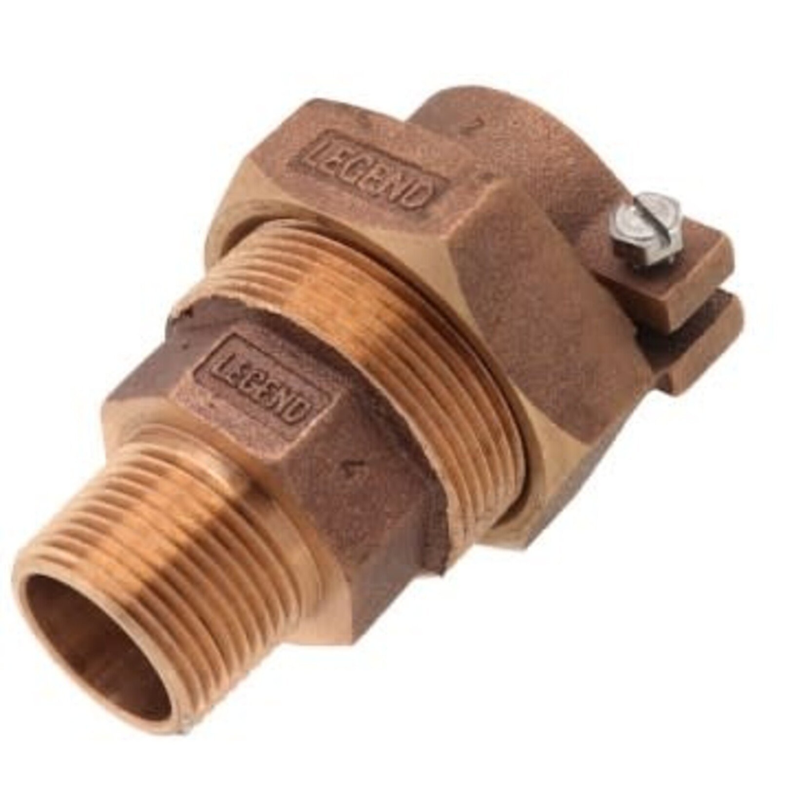 LEGEND VALVE 1 IN T-4320 BRASS PACK JOINT MALE COUPLING (MALE X IPS)