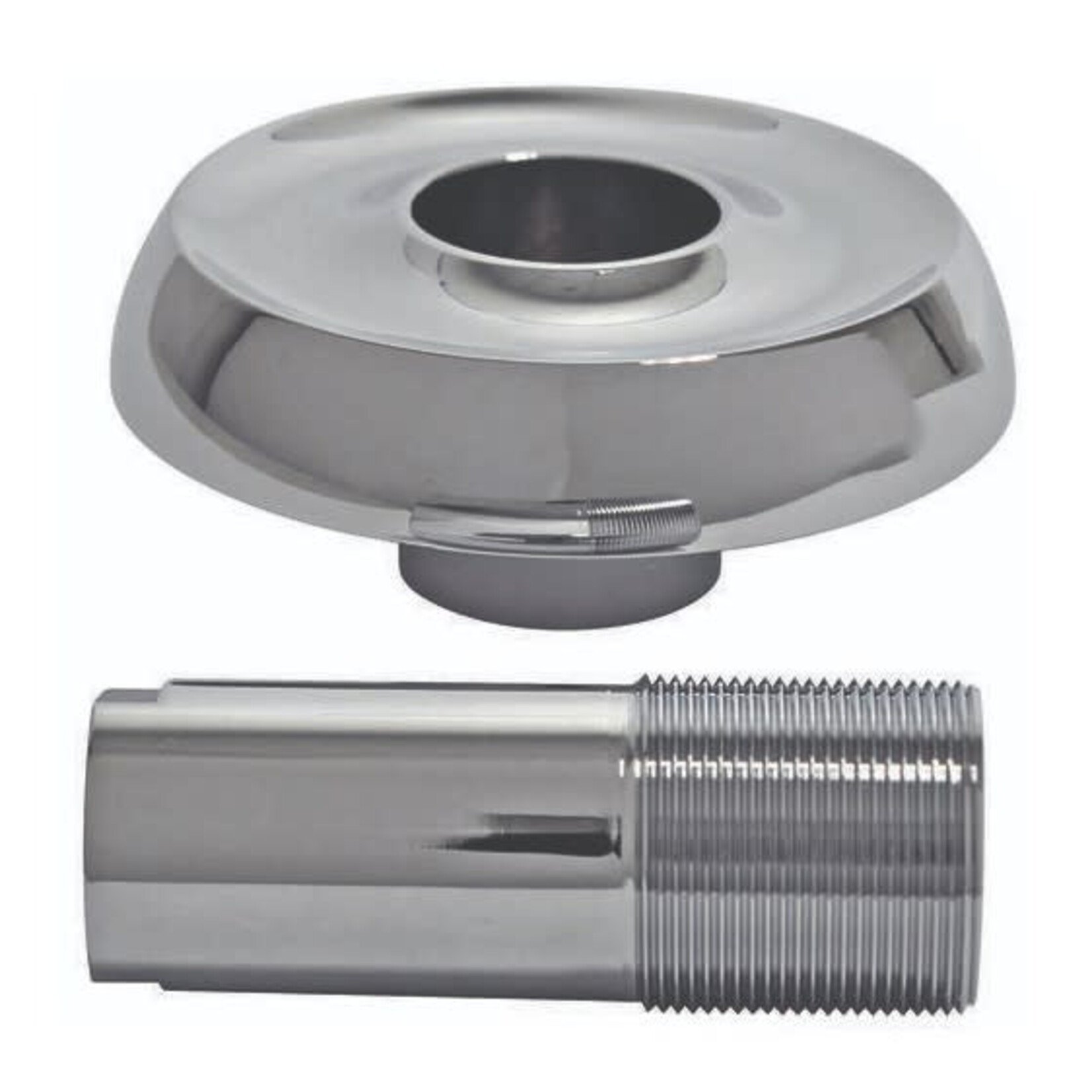 DANCO FLANGE AND TUBE FOR DELTA (CHROME)