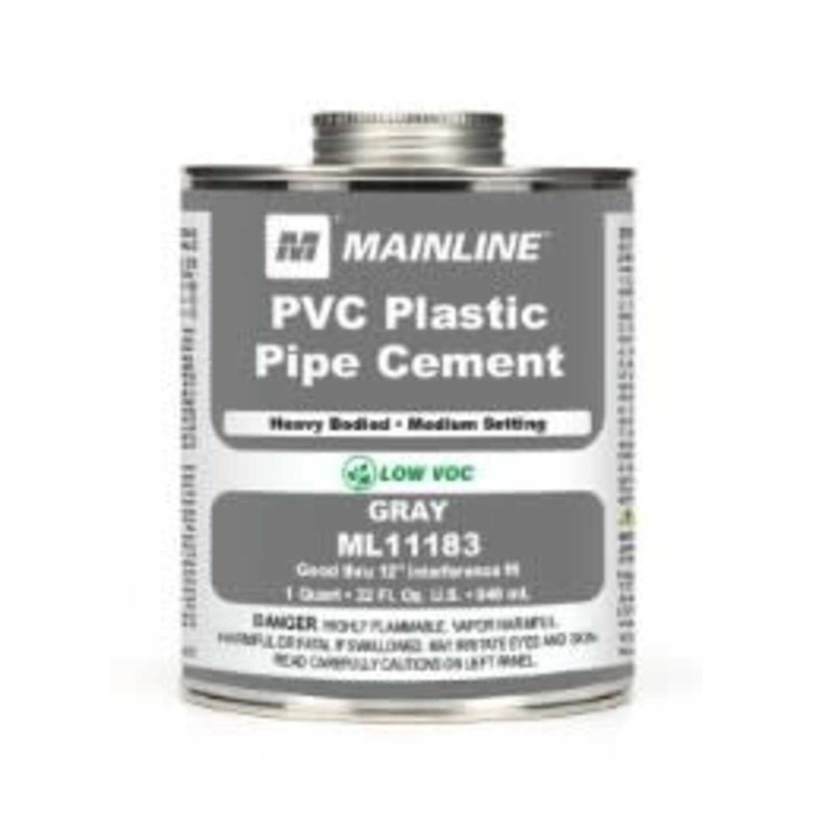 MAINLINE MAINLINE GRAY PVC HEAVY BODY CEMENT 32 OZ.