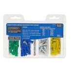 EVERBILT PLASTIC RIBBED ANCHOR PACK WITH SCREW