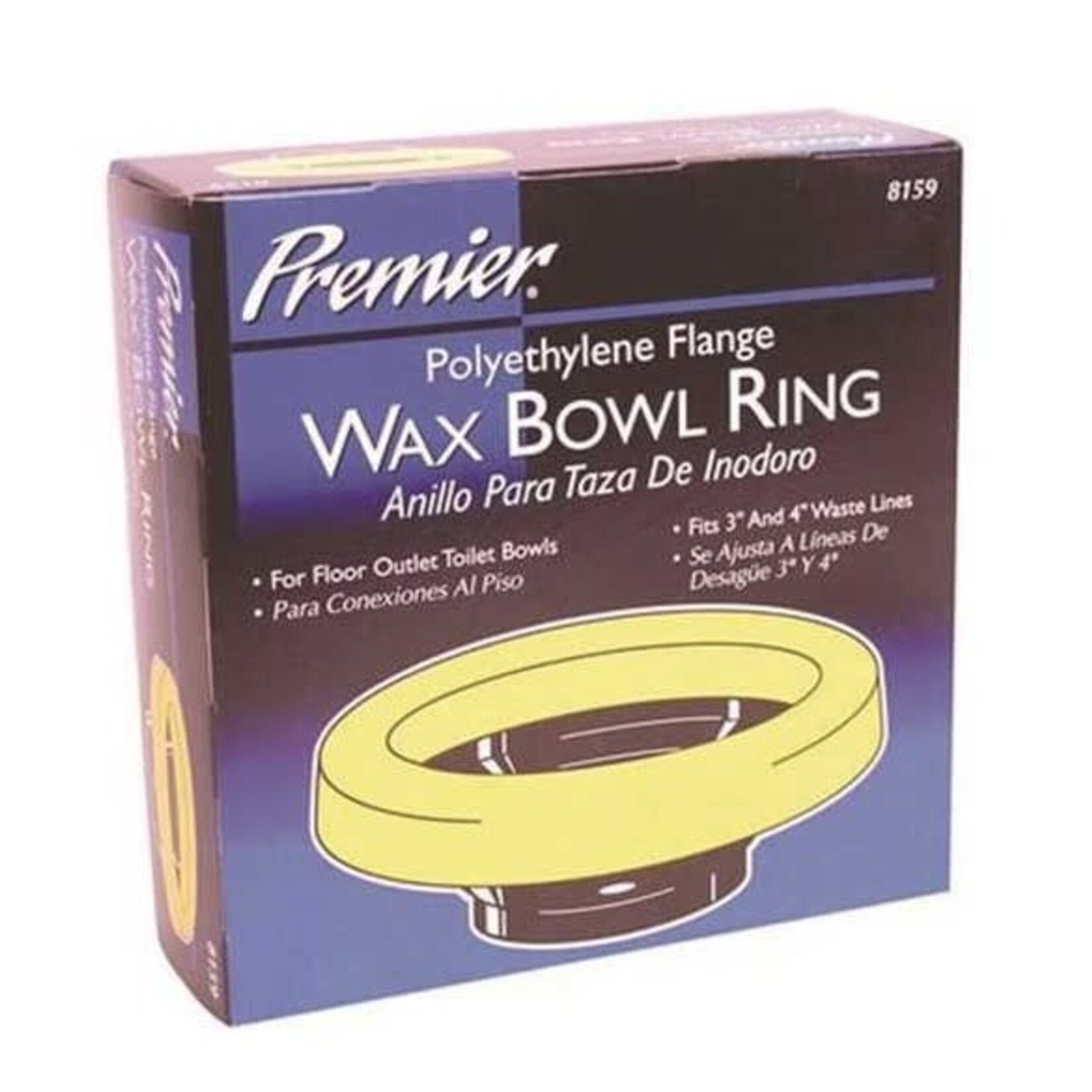 PREMIER PLUS PREMIER WAX RING W/ POLYETHYLENE FLANGE