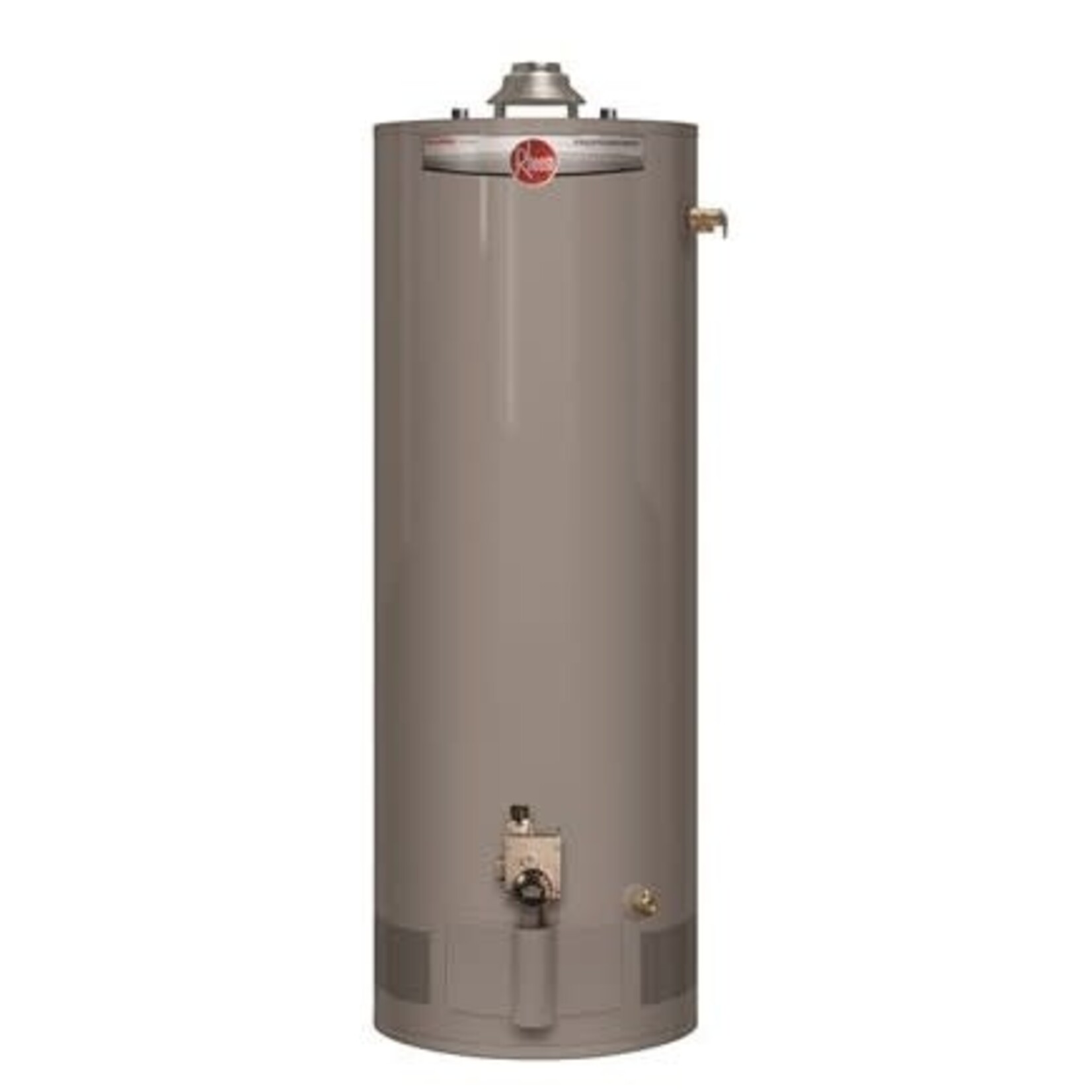 RHEEM RHEEM 50 GAL. PROFESSIONAL CLASSIC SHORT 40,000 BTU ATMOSPHERIC RESIDENTIAL NATURAL GAS WATER HEATER SIDE T AND P RELIEF VALVE