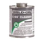 WELD-ON WELD-ON C-65 PVC/CPVC/ABS/STYRENE CLEANER, CLEAR, LOW VOC, 1 PINT (16 FL. OZ.)