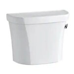 KOHLER WELLWORTH 1.28 GPF SINGLE FLUSH TOILET TANK ONLY WITH RIGHT-HAND TRIP LEVER IN WHITE