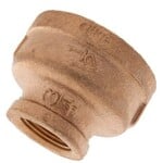 EVERFLOW 1 1/2 IN X 1/2 IN BRASS REDUCER COUPLING