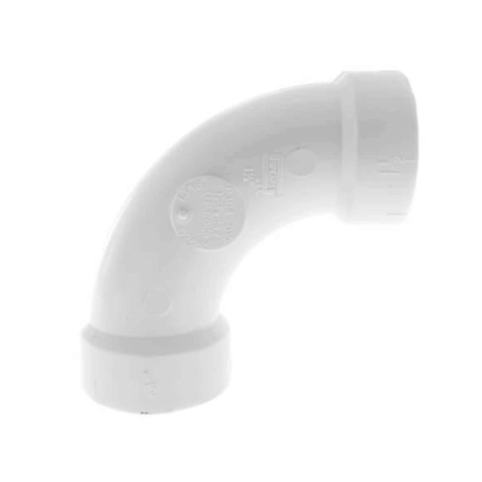 NIBCO 2 IN PVC SCHEDULE 40 DWV LONG TURN 90 DEGREE ELBOW