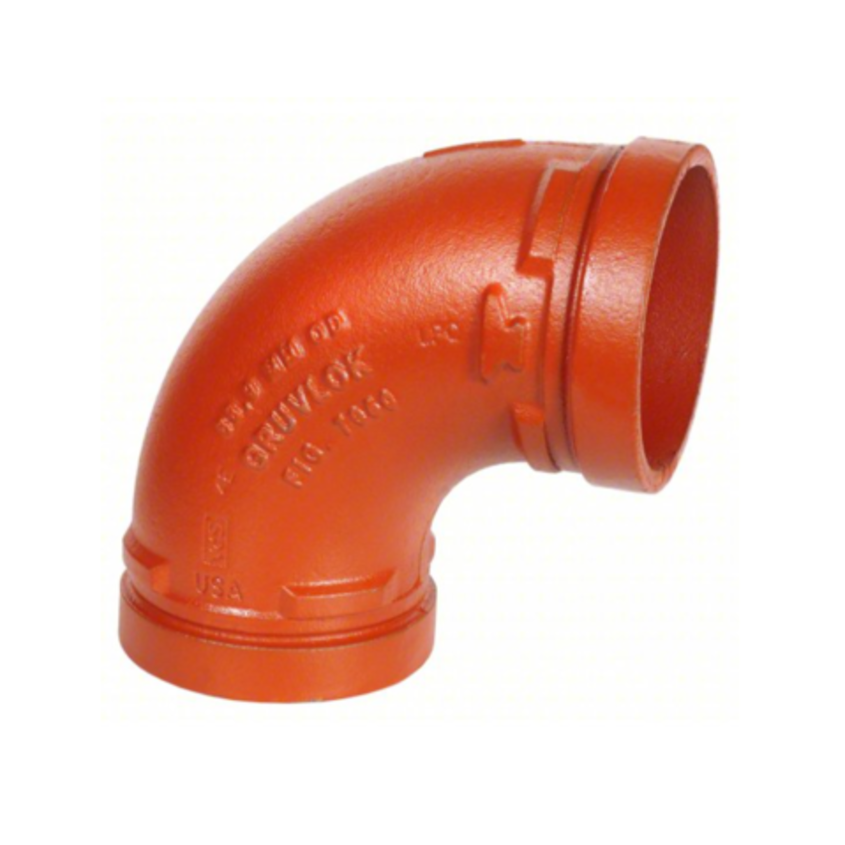 GRUVLOK 1 1/2 IN RED DUCTILE IRON 90 DEGREE ELBOW