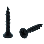 #6 X 1 IN WOOD SCREW BLACK PHOSPHATE COATED STAINLESS SELF TAPPING DRYWALL (100 PACK)