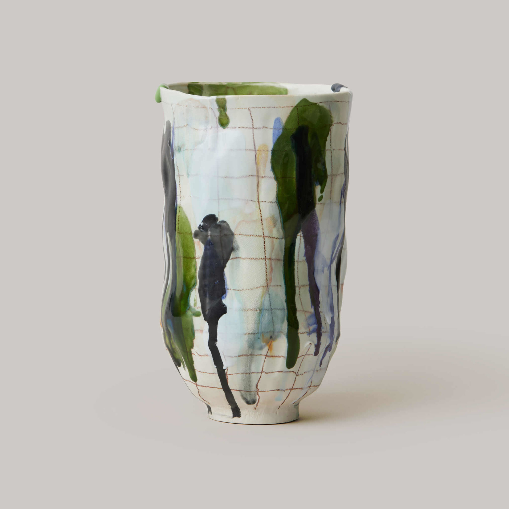 Bruno Grizzo Drip Grid Vase