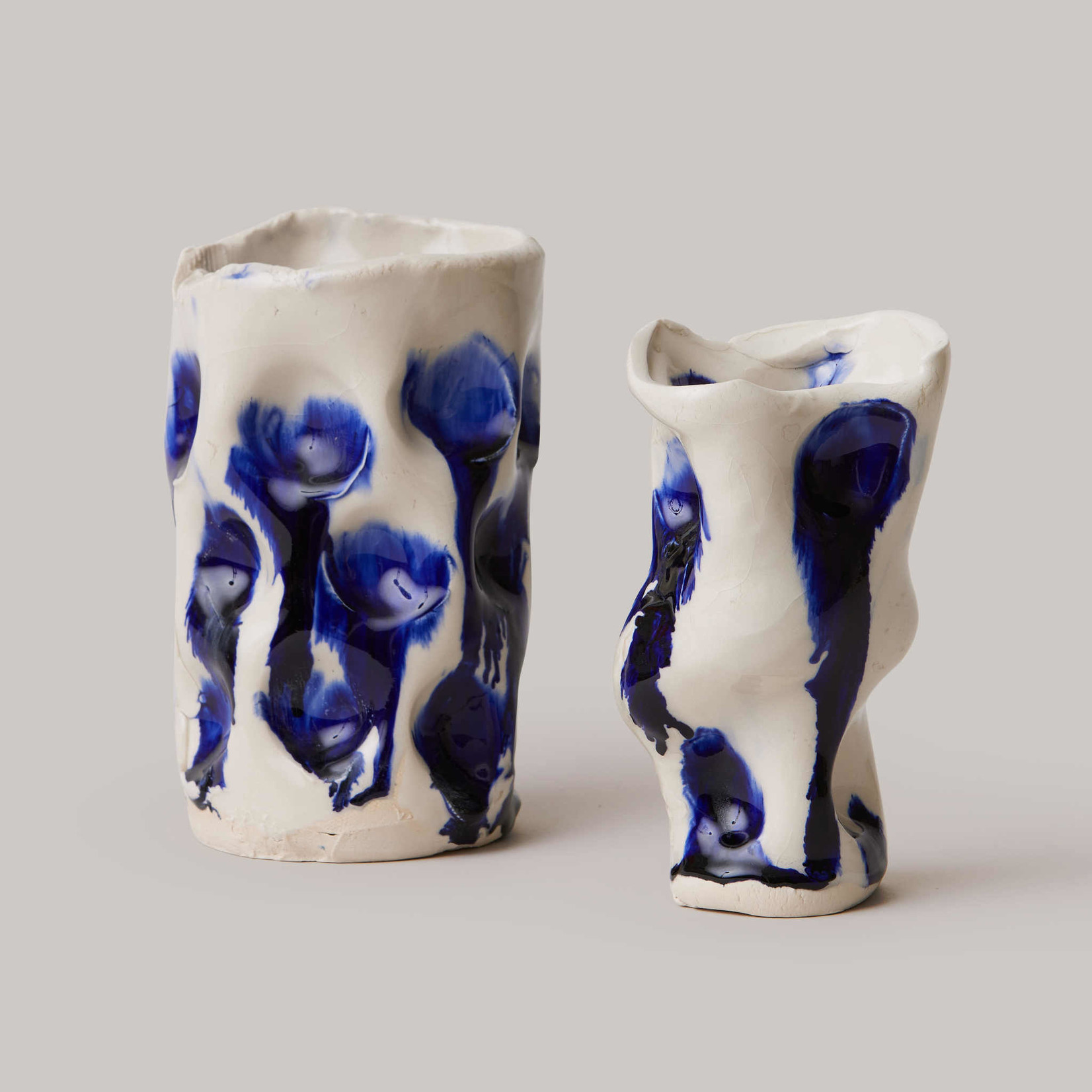 Bruno Grizzo Medium Cobalt organic vase