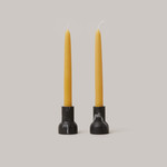 Aaron Probyn Como Tealight and Taper Candle Holder Pearl Black Marble