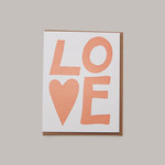 Meshwork Press Red Love Card - Big
