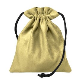 Red King Co. Dice Bag: Classic Tan Suede Pouch (5"x6")