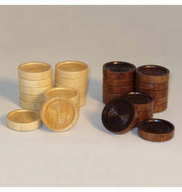 Friendly Dice Checkers: 1.0" Wood Stacking