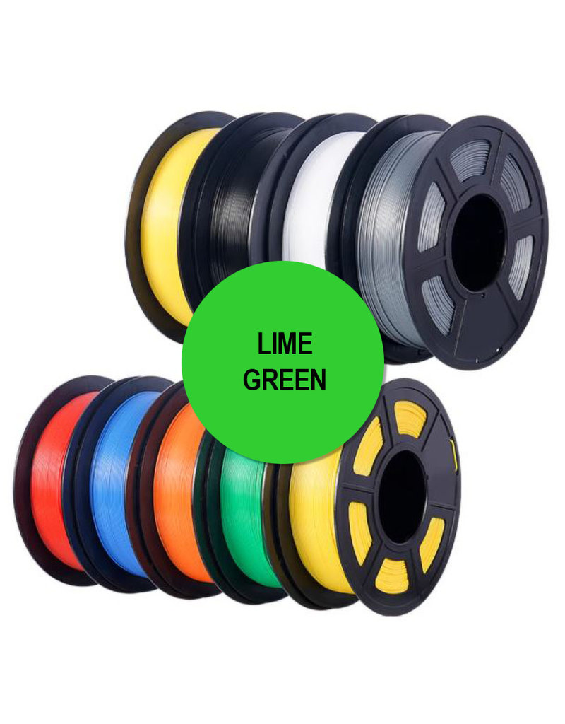Kingroon Technology Filament: 1.75mm PLA Filament: Lime Green / Bright Green