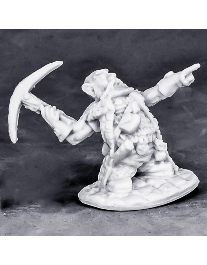 Reaper Miniatures Bones: Dwarf Ranger, Master of the Hunt / Hunt-Master (77572)