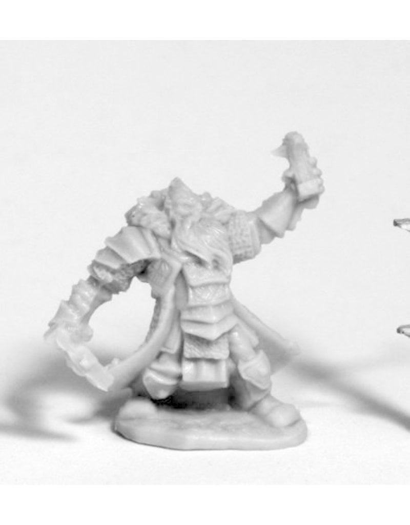 Reaper Miniatures Bones: Thain Grimthorn, Dwarf Cleric (77213)