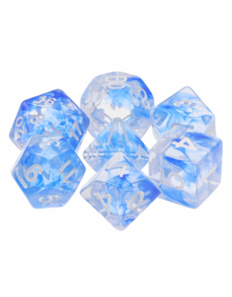 Friendly Dice Polyhedral Dice Set: Blue Space (7 dice)