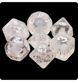 Friendly Dice Polyhedral Dice Set: Winter Blossoms (7 dice)