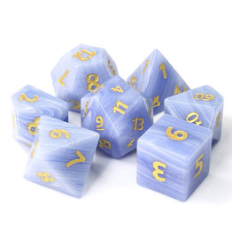 Friendly Dice Polyhedral Dice Set: The Glacier (7 stone dice)