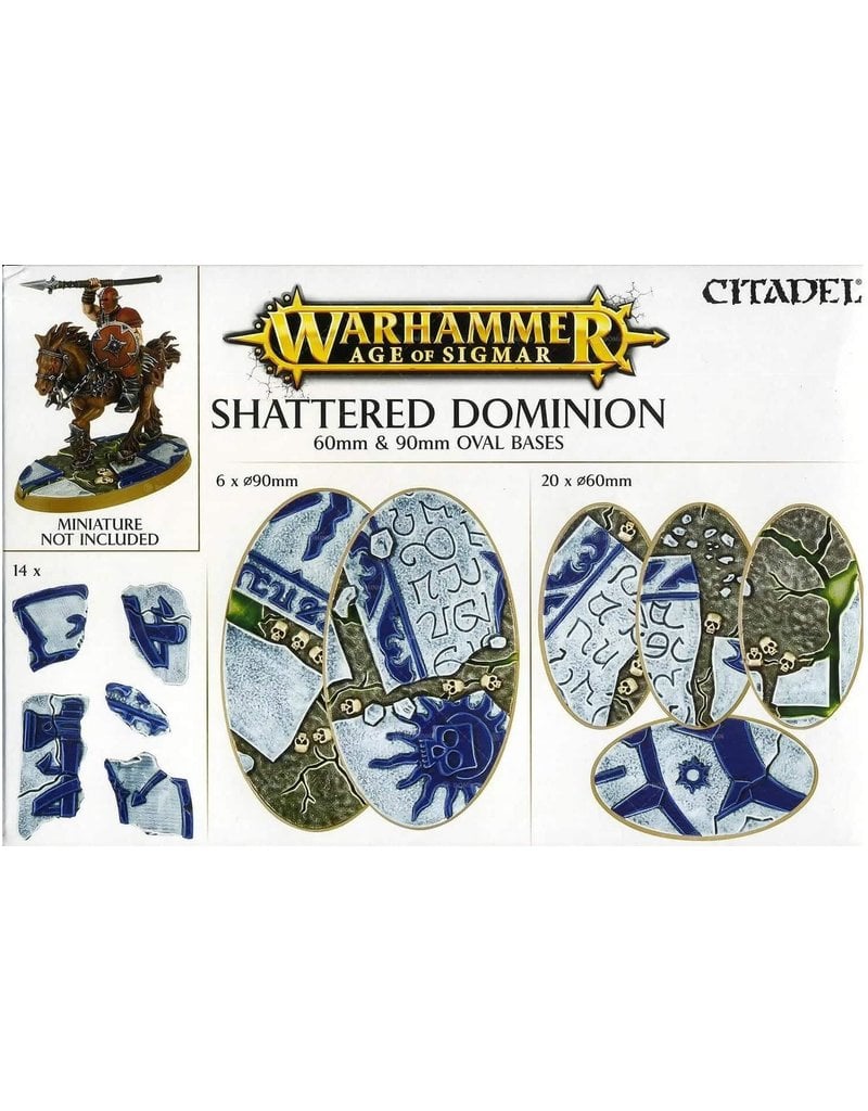 Games Workshop Age of Sigmar: Shattered Dominion: 60mm & 90mm Oval Bases