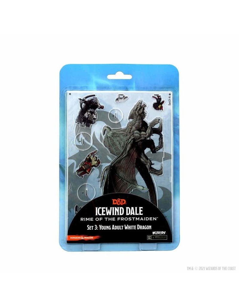 WizKids Dungeons & Dragons 2D Miniatures: Icewind Dale: Rime of the Frostmaiden: Set 3: Young Adult White Dragon