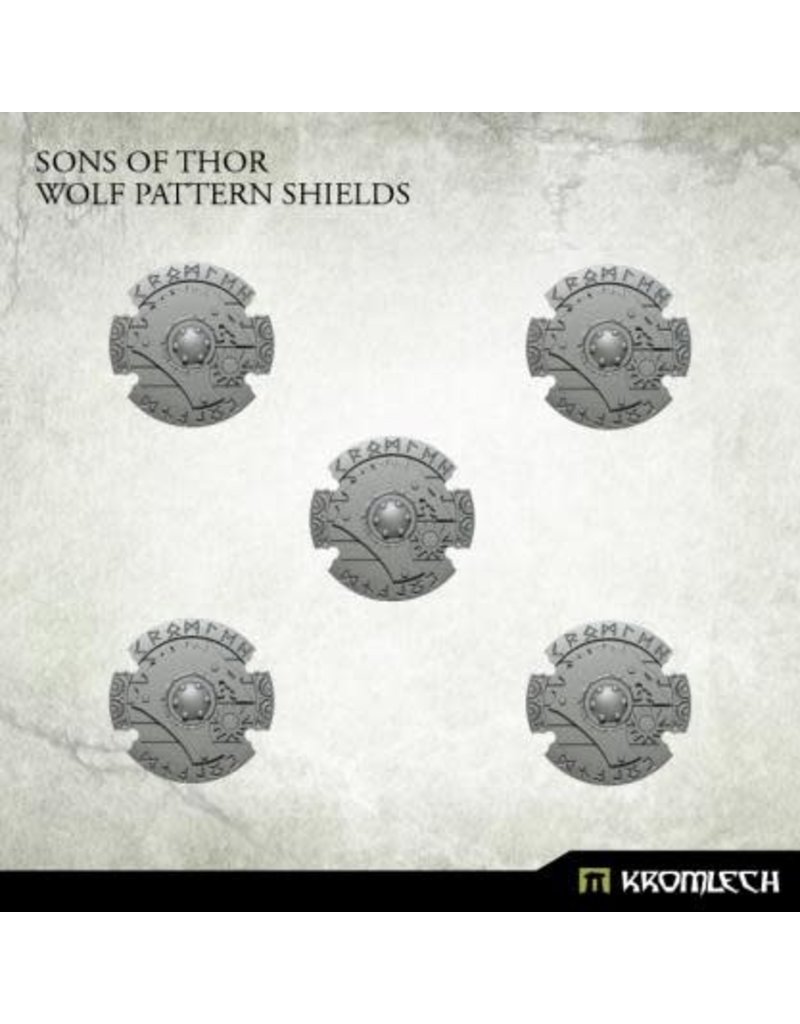 Kromlech Kromlech Conversion Bitz: Sons of Thor - Wolf Pattern Shields (5)