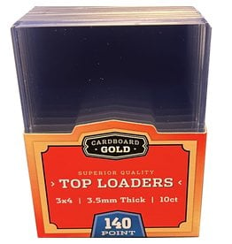 Cardboard Gold Toploaders: Cardboard Gold: Thick 3" x 4" 140pt (10ct)