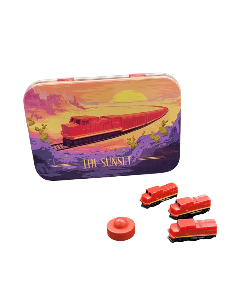 The Little Plastic Train Company Deluxe Board Game Train Set: Sunset