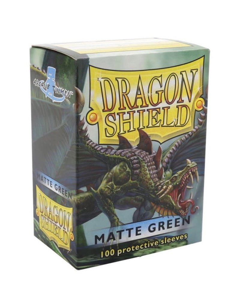 Arcane Tinmen Sleeves: Dragon Shield: Matte: Green (100 count)