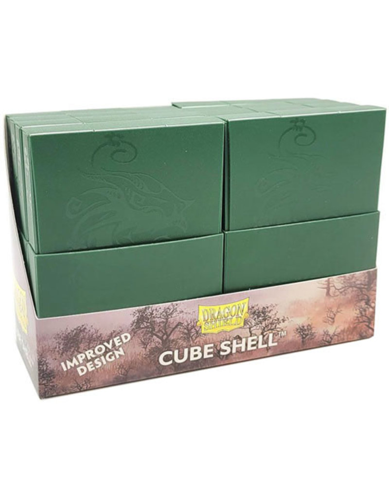 Arcane Tinmen Dragon Shield: Cube Shell: Forest Green (8 count)