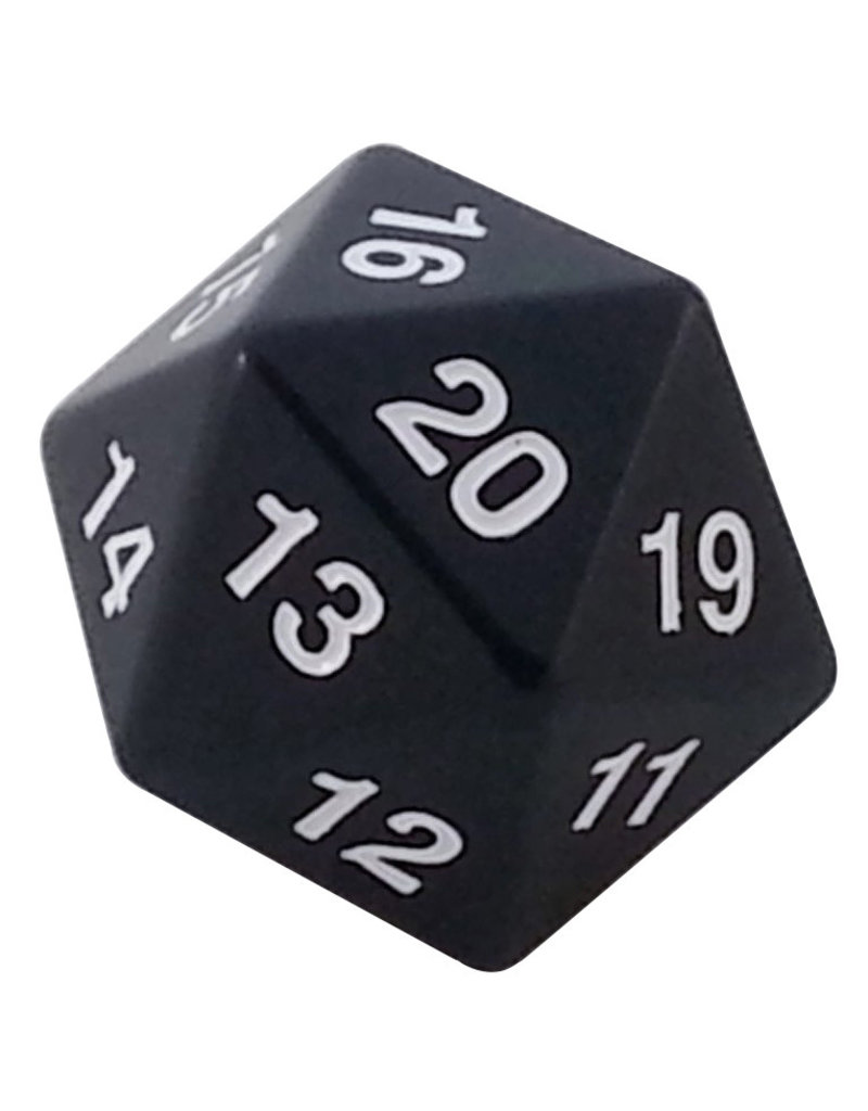 Koplow 55mm Spindown D20 - Opaque Black with White Paint
