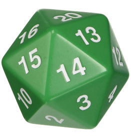 Koplow 55mm Spindown D20 - Opaque Green with White Paint