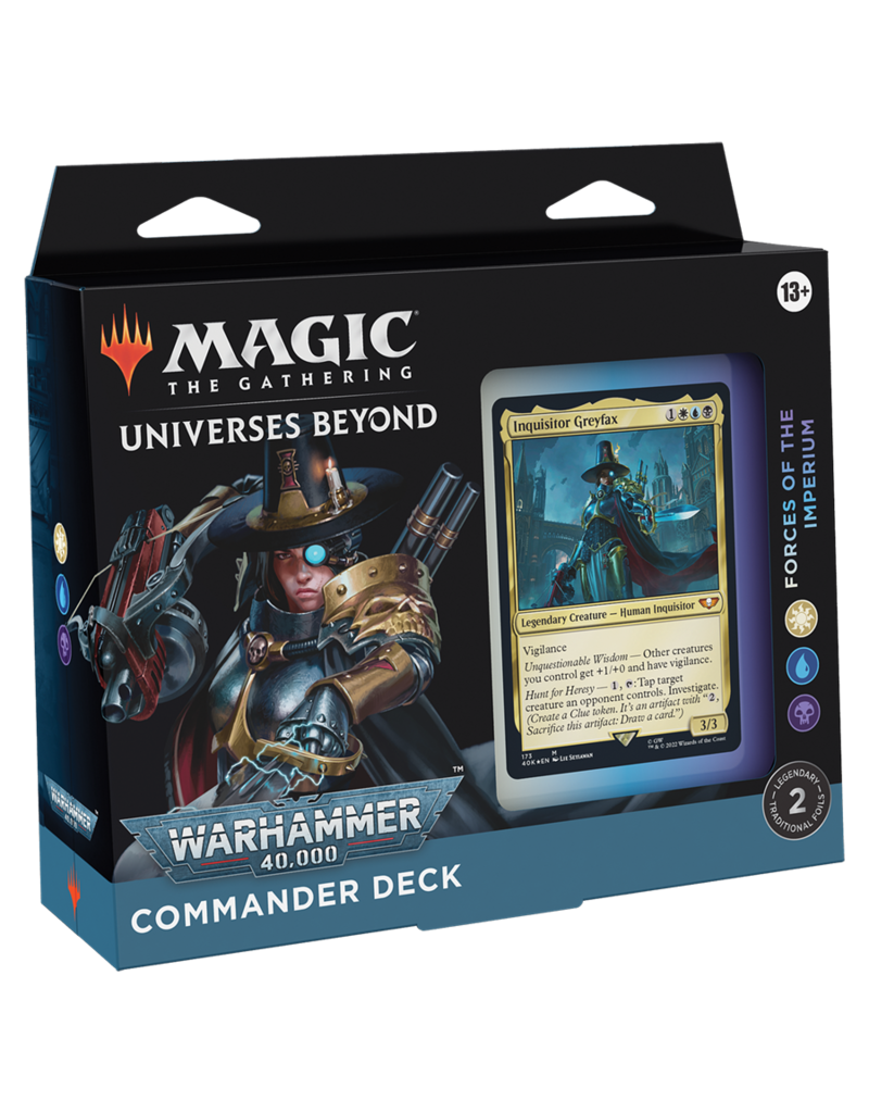 Wizards of the Coast Magic: Commander Deck: Universes Beyond - Warhammer 40k: Forces of the Imperium (White-Blue-Black)