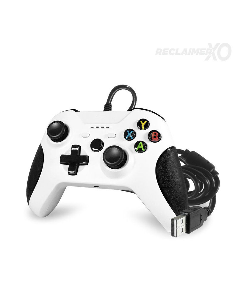 Old Skool Games Reclaimer Wired Controller for XBox One - White/Black
