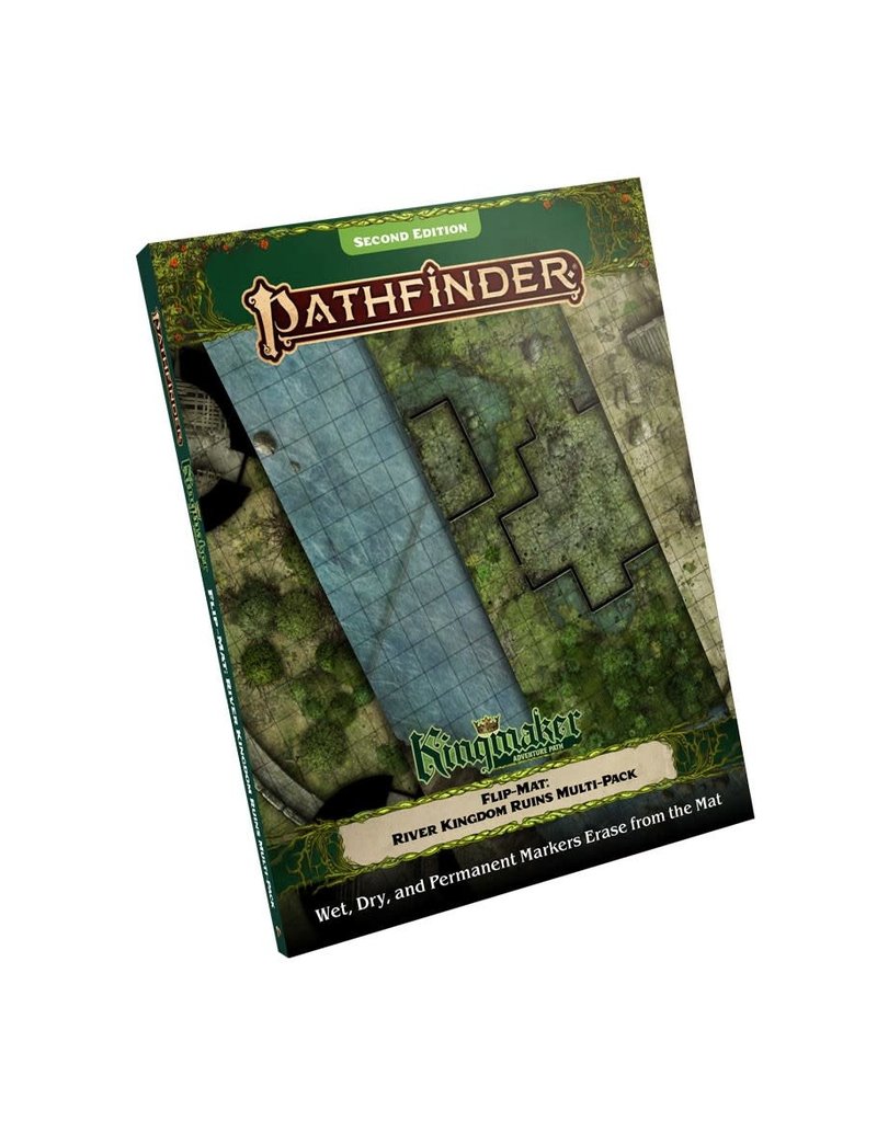 Paizo Pathfinder 2nd Edition: Flip-Mat: River Kingdoms Ruins Map Multi-Pack (Kingmaker Adventure Path)