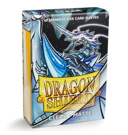 Arcane Tinmen Sleeves: Dragon Shield: Japanese/Small: Clear Matte (60 count)