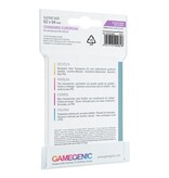 Gamegenic Board Game Sleeves: Prime: Standard European (62mm x 94mm): Purple Package (50 clear sleeves)