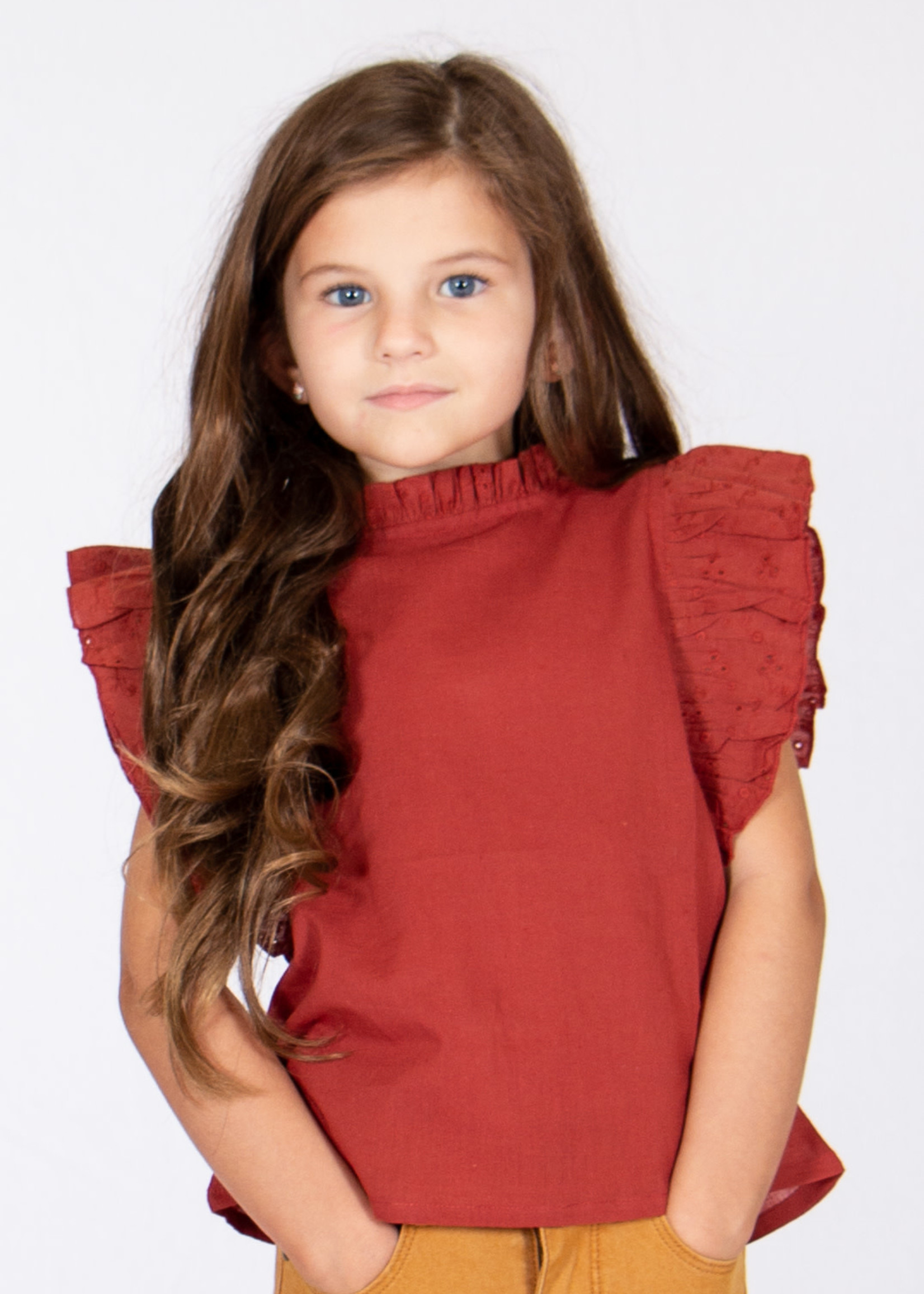 Flutter Me Top - Maroon