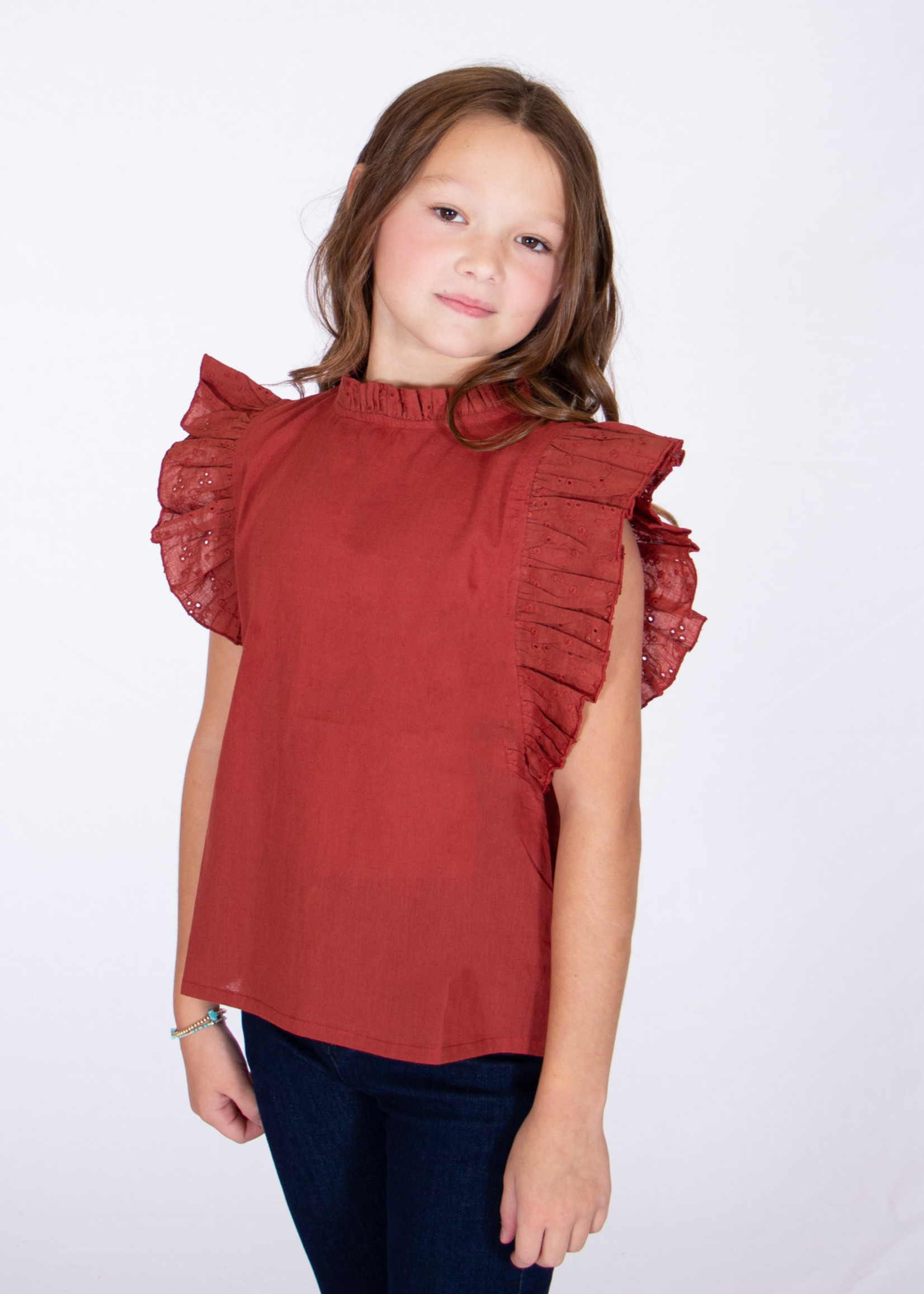 Flutter Me Top - Maroon