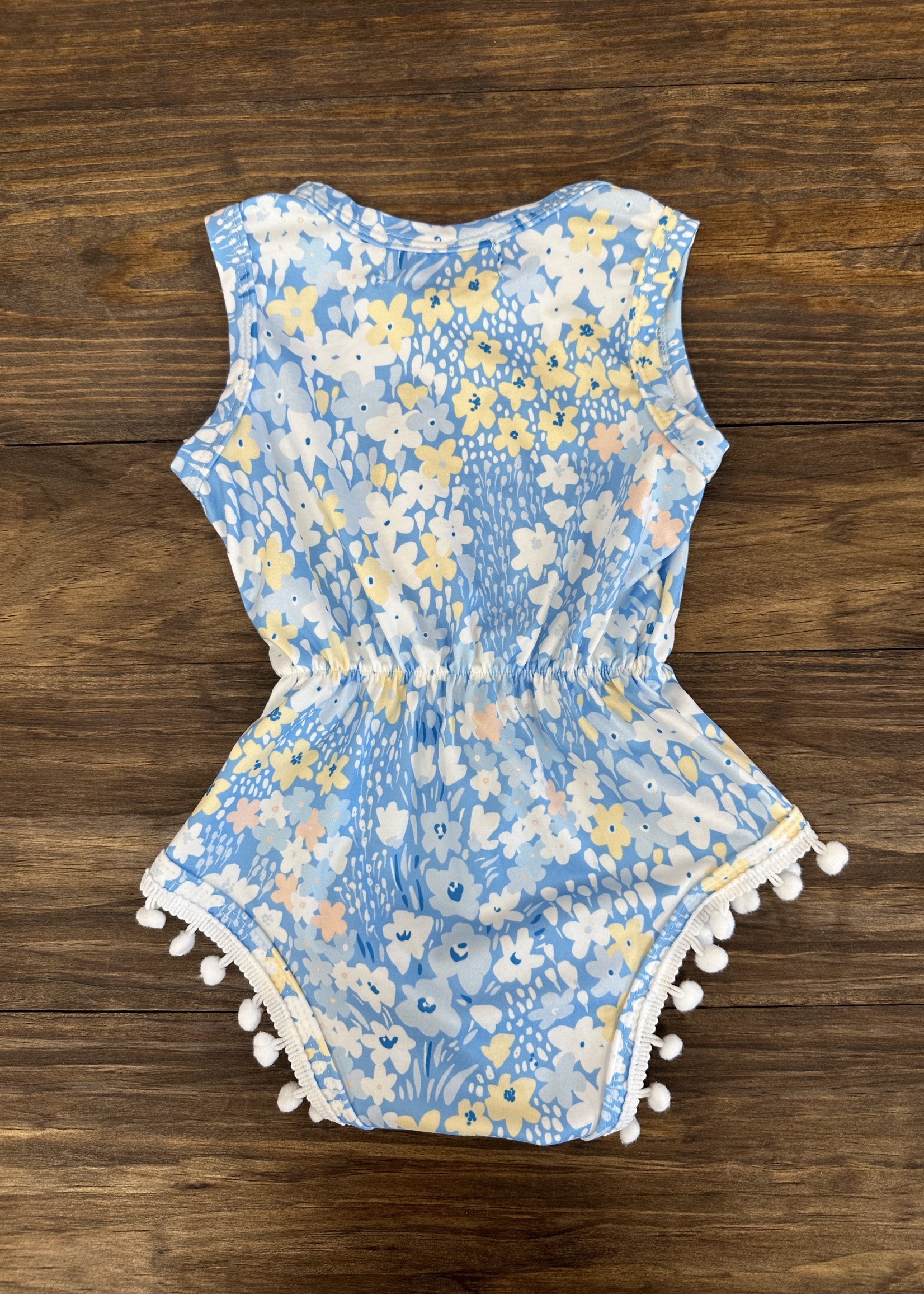 Baby Blues Pom Pom Romper