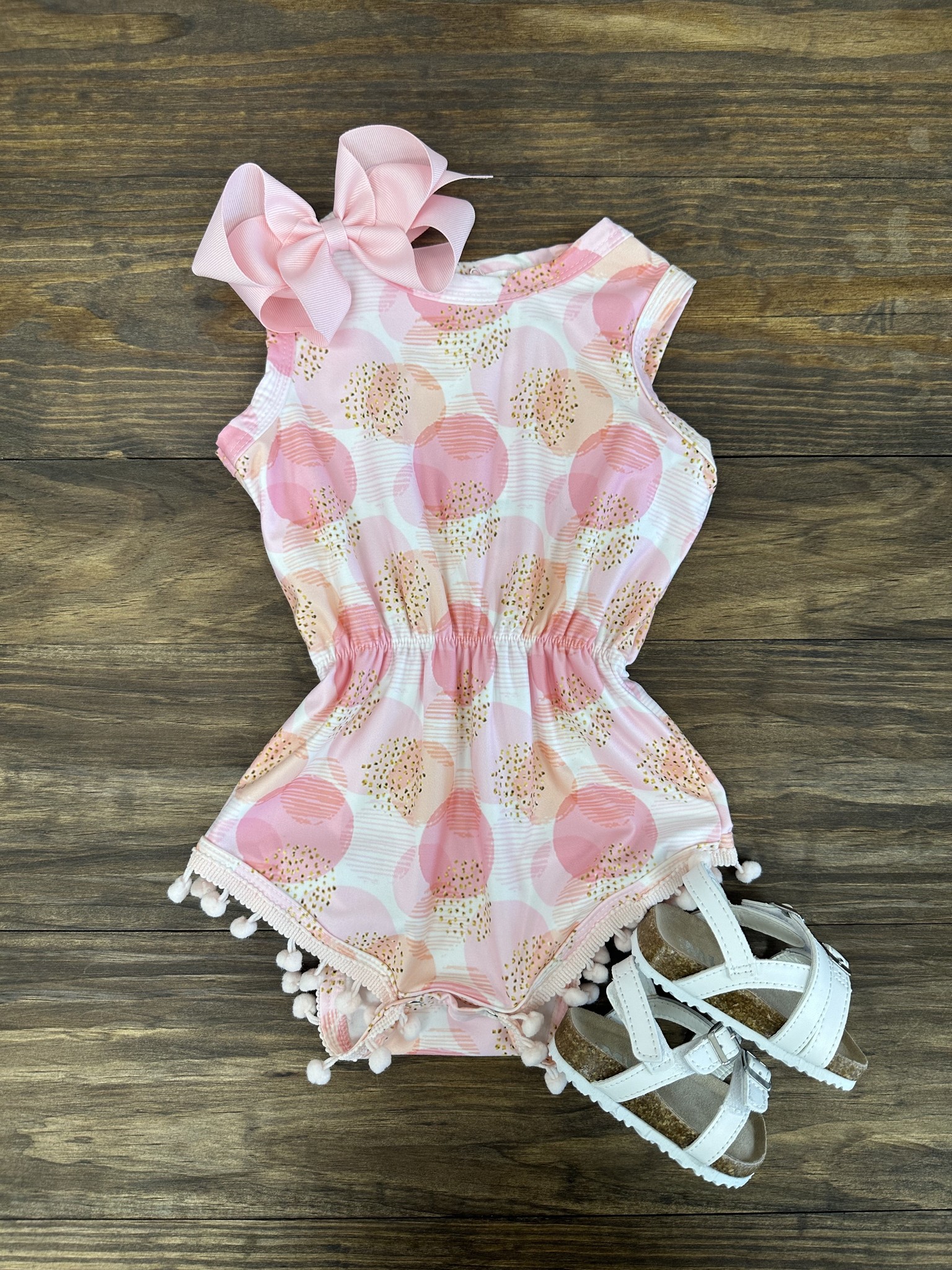 Electric Love Pom Pom Romper Marie Henry Youth Boutique
