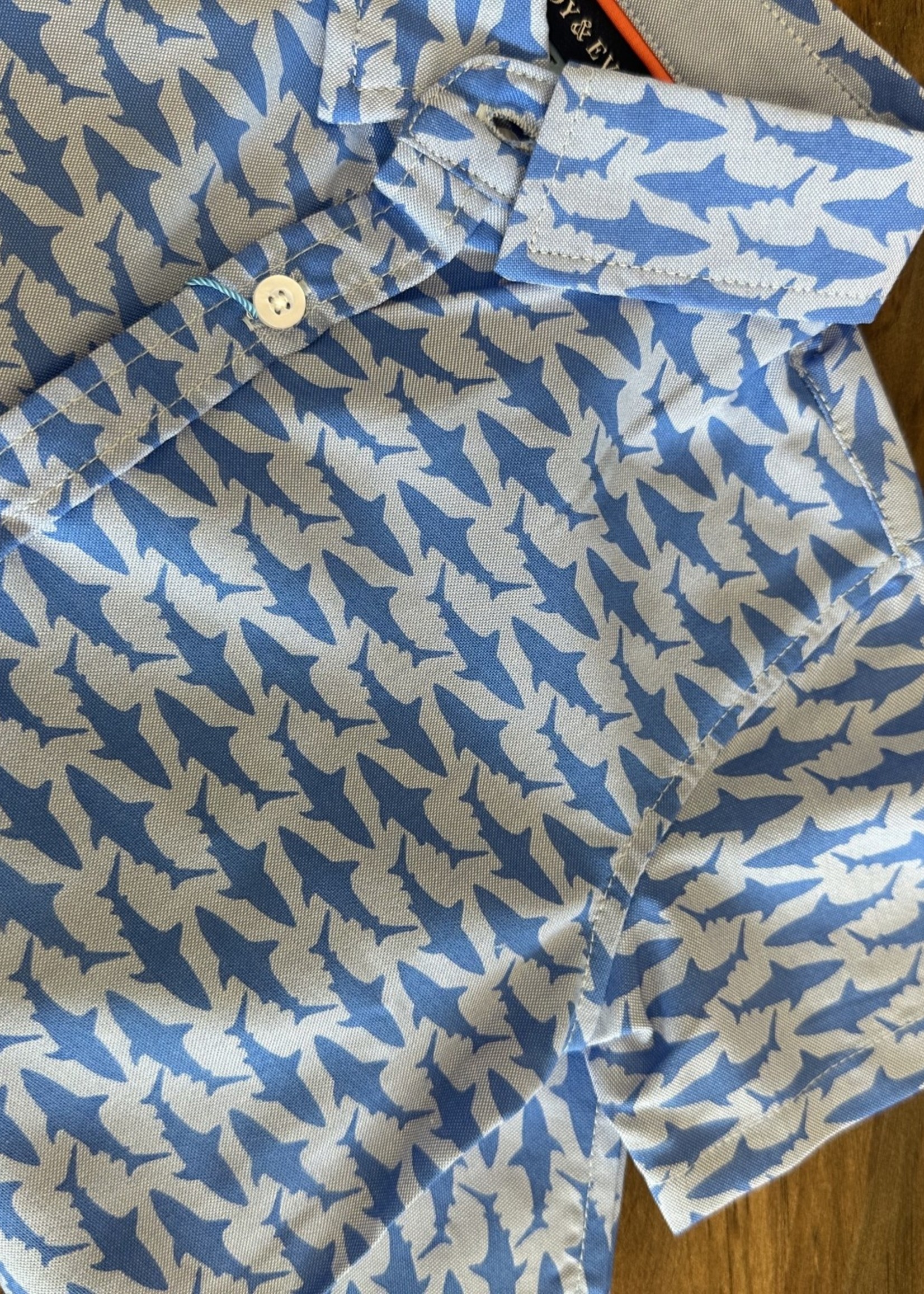 Andy and Evan Shark Week Dress Shirt