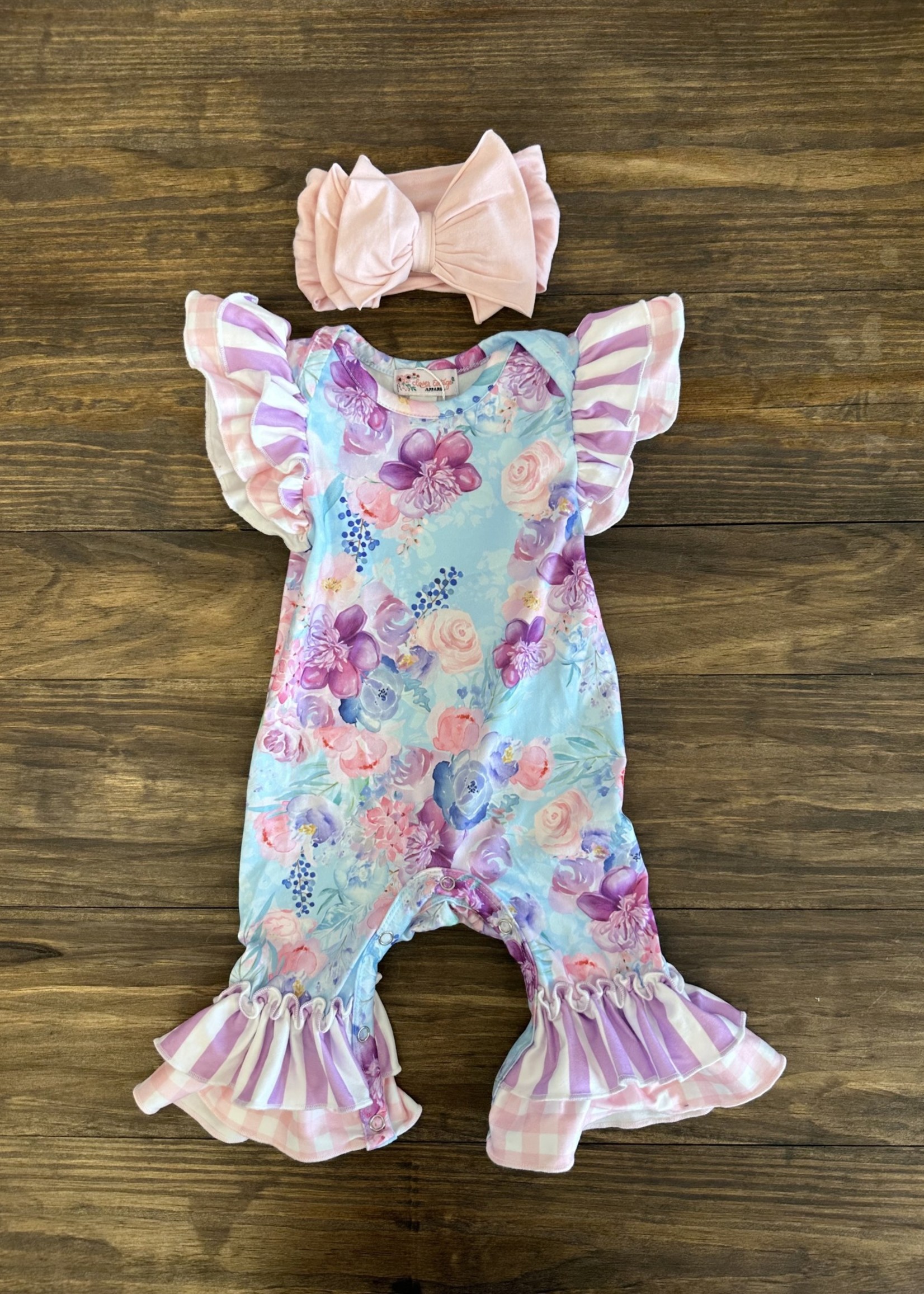 Pretty Pretty Flower Romper Size 6-12m