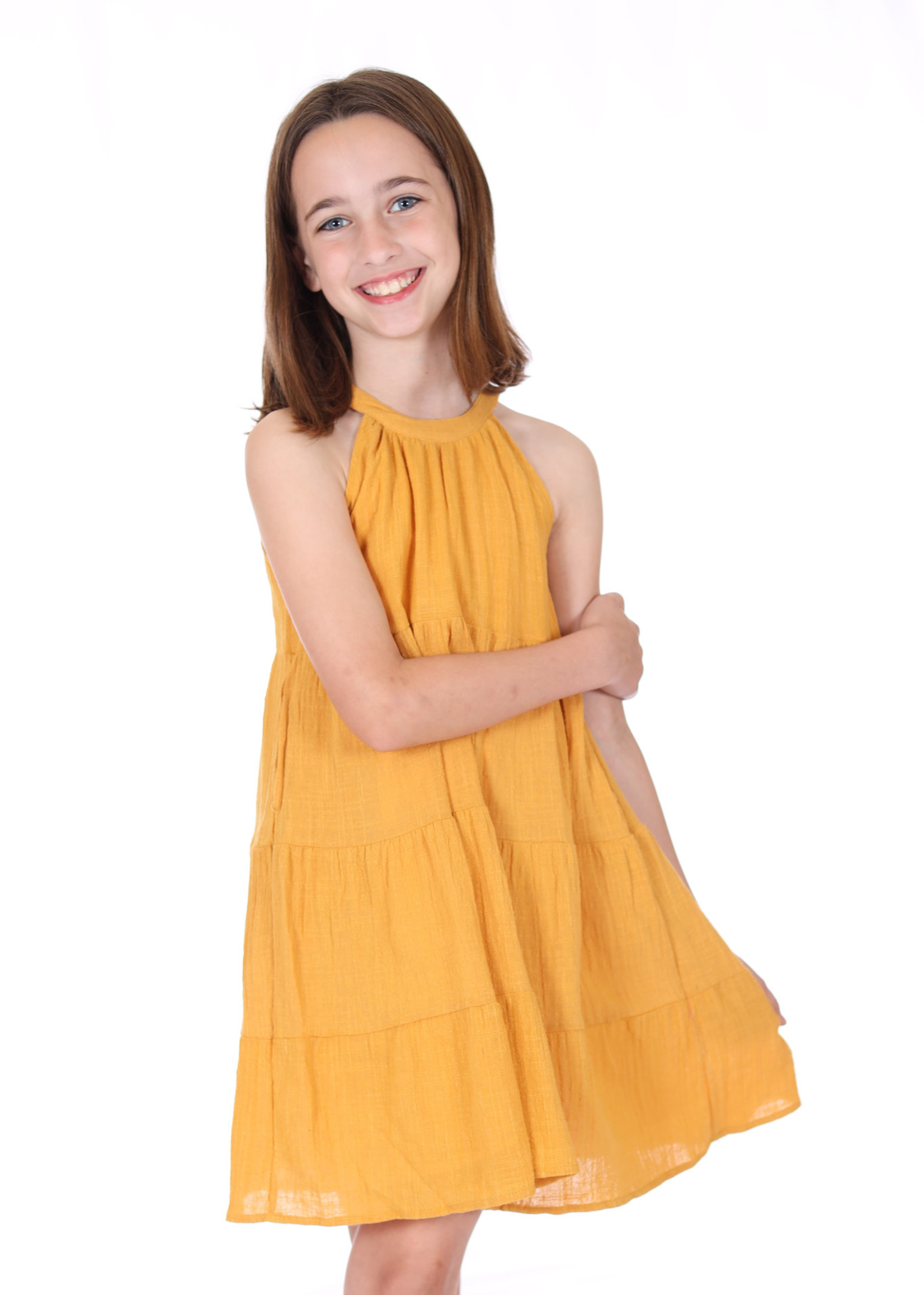 Sweet Caroline Dress - Gold