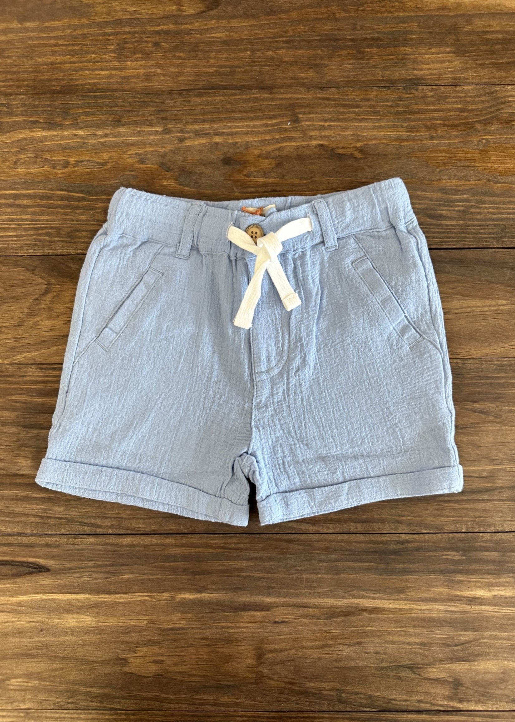 Baby Blue Woven Shorts